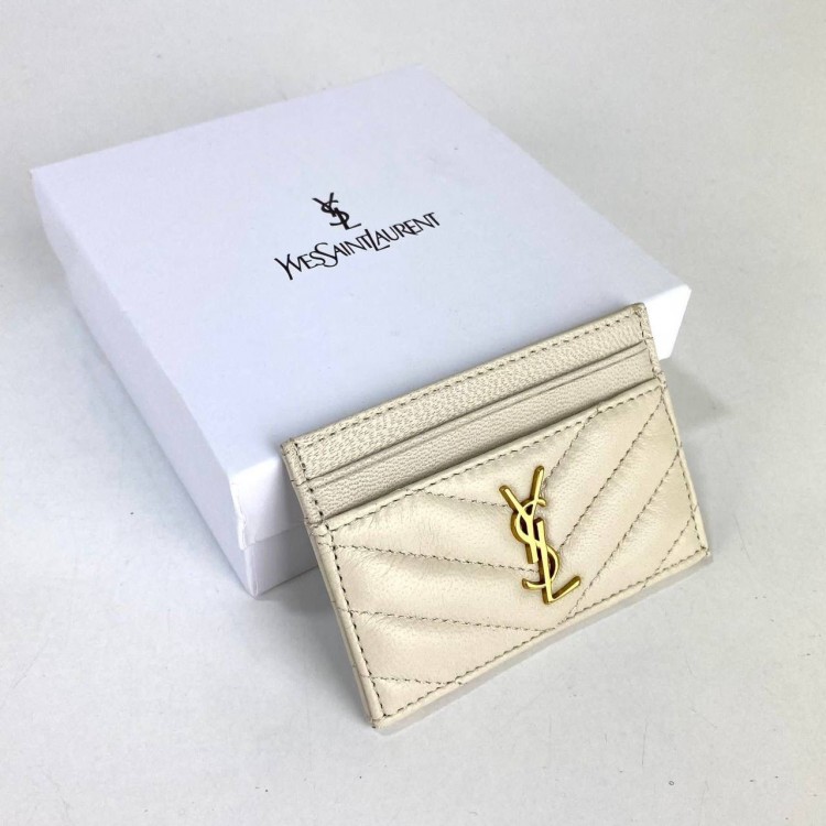 YVES SAİNT LAURENT CARD HOLDER BEJ